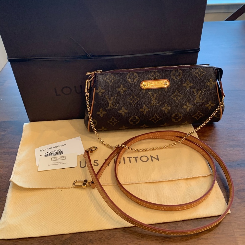 Authentic Louis Vuitton Eva crossbody small purse